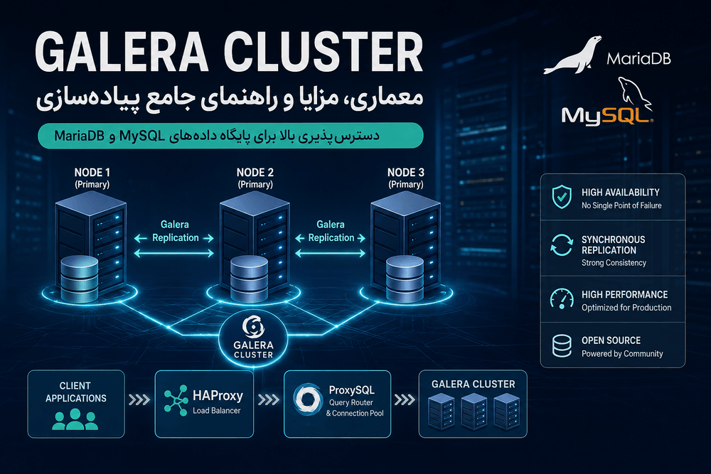 Galera Cluster چیست؟ راهنمای جامع پیاده‌سازی دیتابیس High Availability برای MySQL و MariaDB