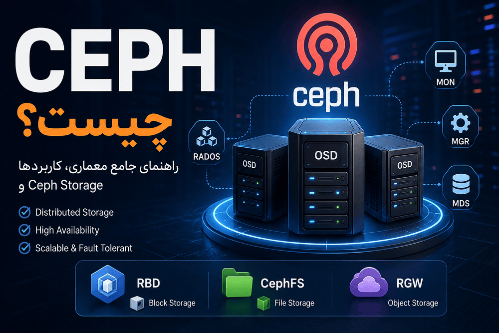 Ceph چیست؟ راهنمای جامع معماری و کاربردها